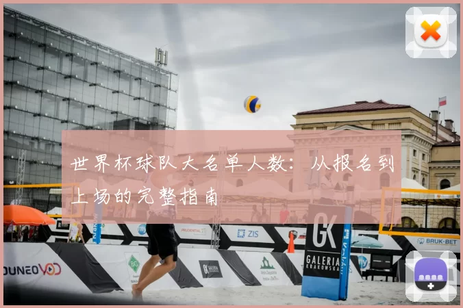 世界杯球队大名单人数:从报名到上场的完整指南